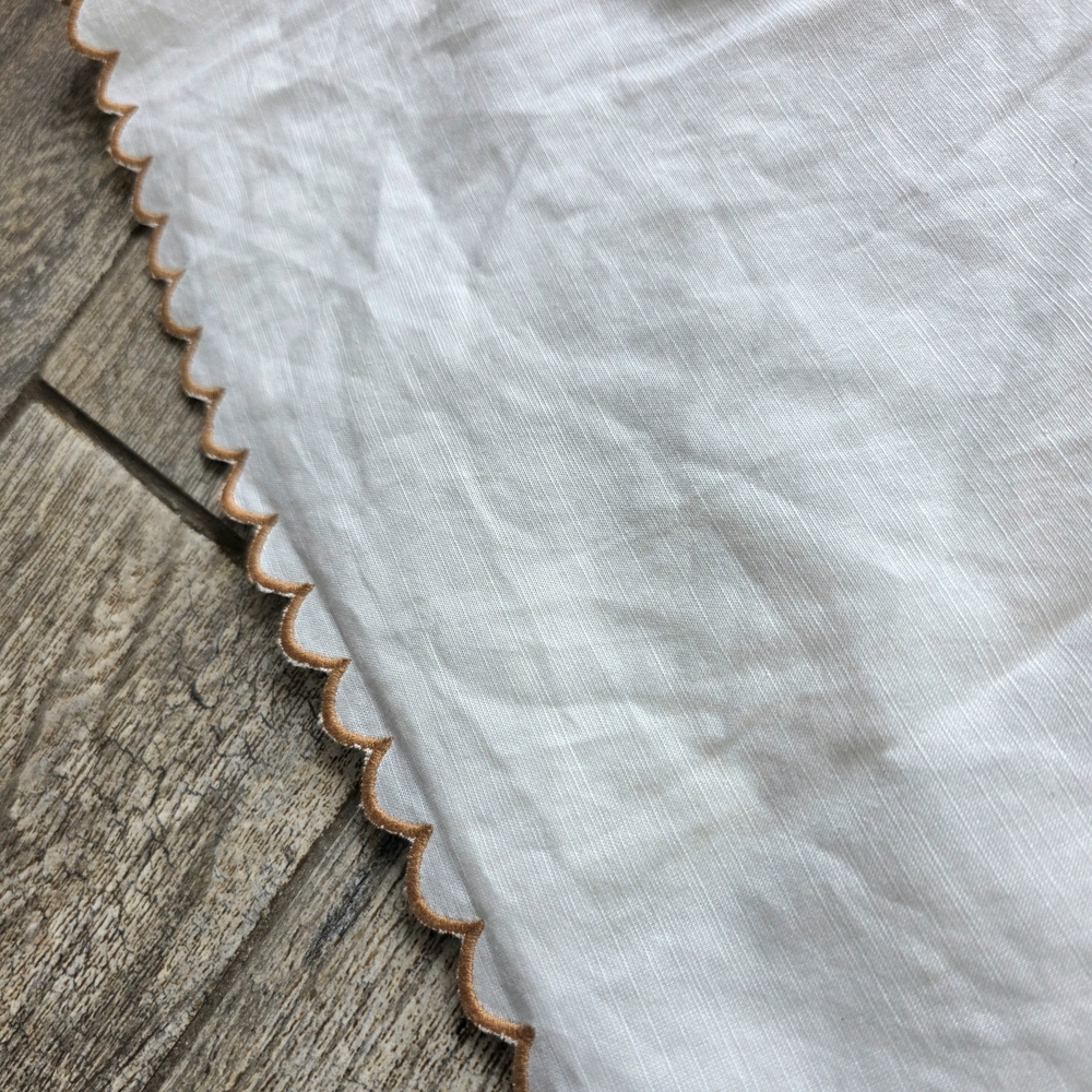 Tuckernuck White Camisole with Scalloped Trim - Picture 4 of 8